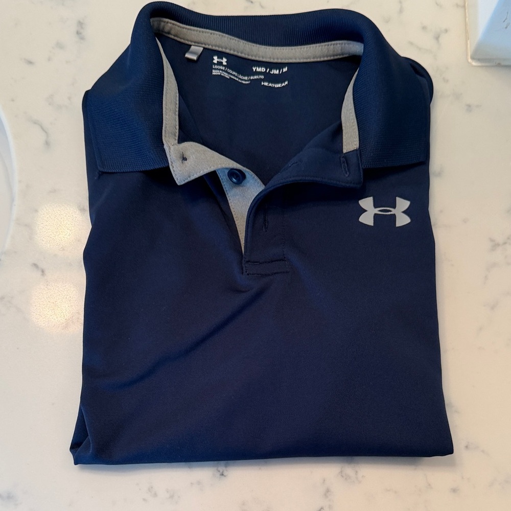 Under Armour Kids Navy Polo Shirt